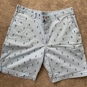 Izod Saltwater Light Blue Printed stretch short